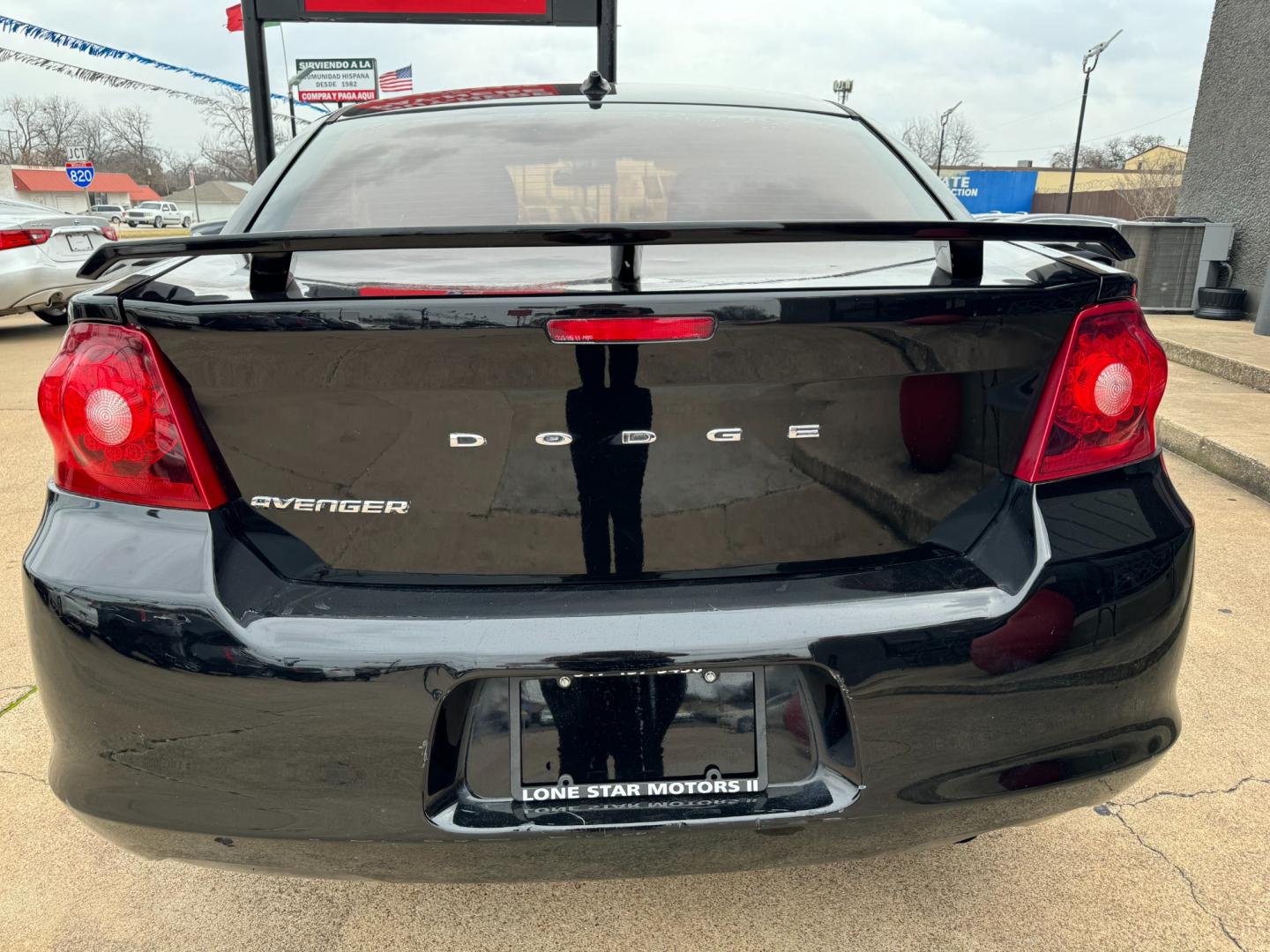 2014 BLACK DODGE AVENGER SE (1C3CDZAB6EN) , located at 5900 E. Lancaster Ave., Fort Worth, TX, 76112, (817) 457-5456, 0.000000, 0.000000 - Photo#4